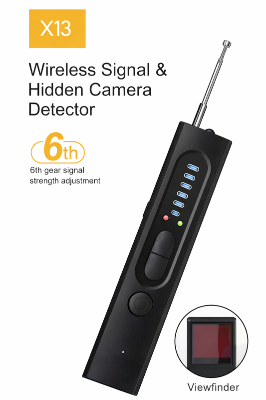 Detector Portátil de Cámaras Espía y Señales Inalámbricas