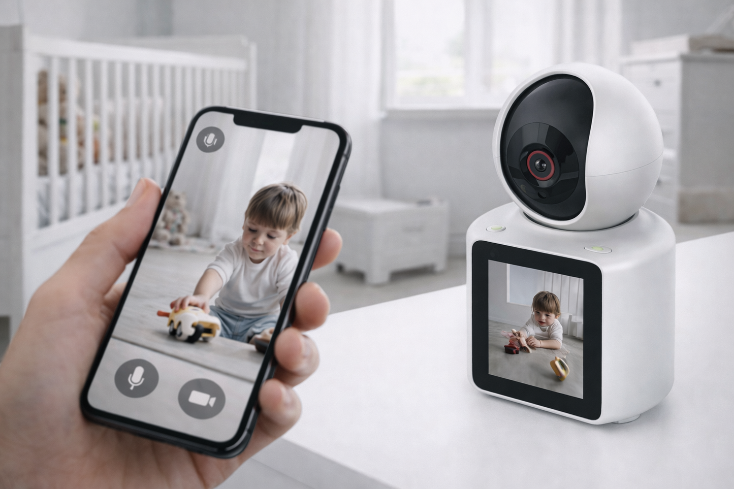 Monitor Inteligente con Cámara y Pantalla Integrada